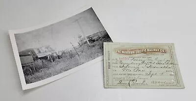 1893 Missouri Pacific Railway Co. Pass + Bonus Photo  • $32.97