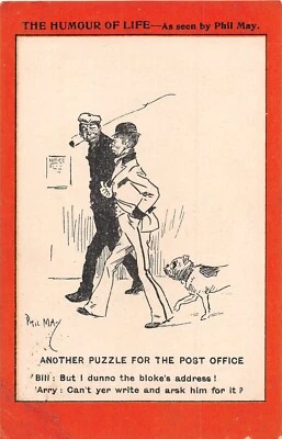 £3.60 • Buy Postcard Humour Of Life  Another Puzzle For The Post Office   Phil May