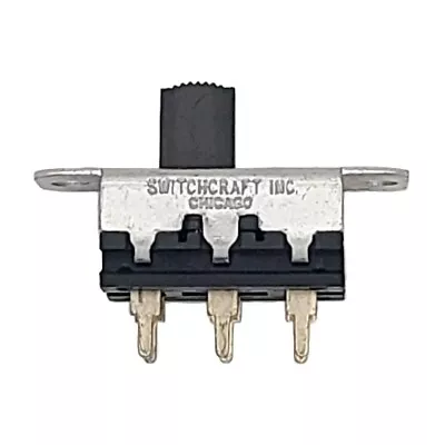 Switchcraft DPDT Slide Switch 3A @ 125VAC 1.5A @ 250VAC 0.5A @ 125VDC (5 Pack) • $5.95