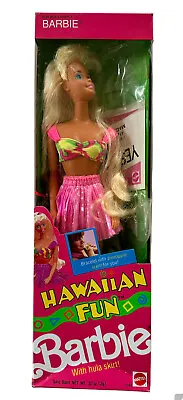 Vintage Mattel 1990 Hawaiian Fun Barbie With Hula Skirt # 5940 • $39.99