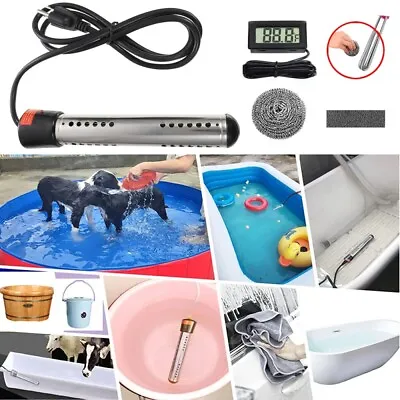 1500W Water Heater Portable Electric Power Instant Pool Heater Bar For Bathtub • $23.74