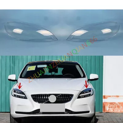 For Volvo V40 2013-2019 Both Side Headlight Headlamp Lens Shell + Sealant • $237.15