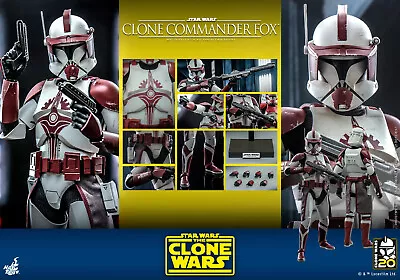 Hot Toys Star Wars Clone Wars TMS103 Commander Fox 1/6 Figure IN STOCK!! • $255