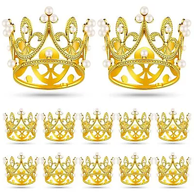 12 Pieces Crown Cake Topper Queen Crown Mini Crown Tiny Crown For Cake Topper... • $36.09