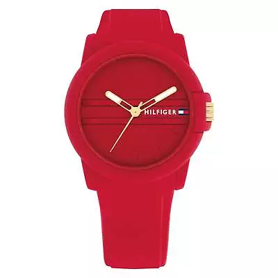 Tommy Hilfiger Red Silicone Women's Watch - 1782689 • $135