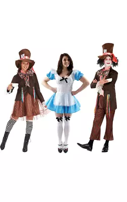 Alice In Wonderland Women Men Mad Hatter Movie Fairytale Bookweek Party Costumes • £41.99