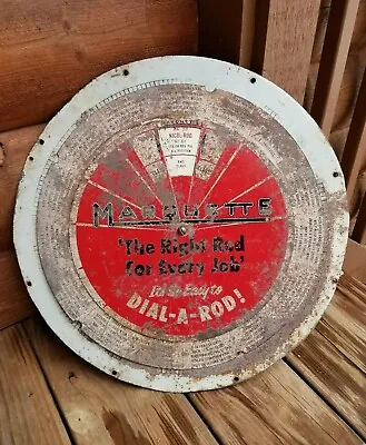 VTG Marquette Welder Advertising Sign Repair Farm Tractor Welding Dial A Rod 17  • $174.99