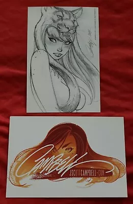 SDCC J Scott Campbell's Sketch Promo Card • $9.99