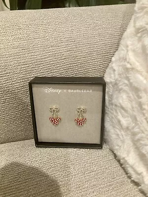 RARE NIB Disney X Baublebar Minnie Mouse Stud Earrings • $20