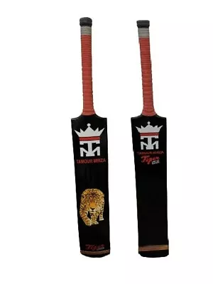 £24.99 • Buy Taimoor Mirza Tiger Cricket Bat Tape Ball Tennis Ball Bat Wooden Long Handle 
