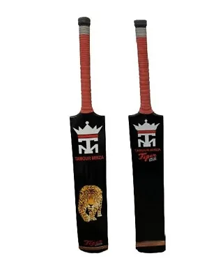 Taimoor Mirza Tiger Cricket Bat Tape Ball Tennis Ball Bat Wooden Long Handle • £24.99
