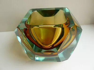 MANDRUZZATO MURANO ART GLASS BOWL Italian Mid Century • £20