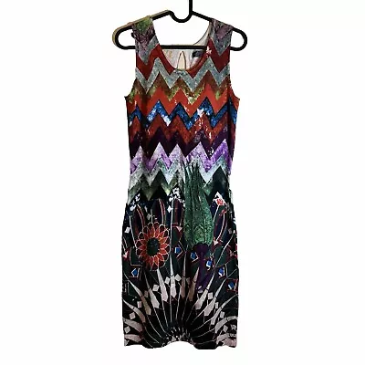 Desigual Women’s Multicoloured Long Party Dress - Size Large - As New • $54