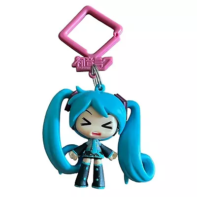 Hatsune Miku Backpack Hanger Figure Blue Hair Closed Eyes • $8