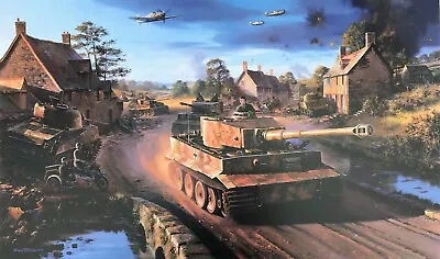 Tigers In Normandy By Nicolas Trudgian Signed By WWII Panzer Tank Commanders • $250