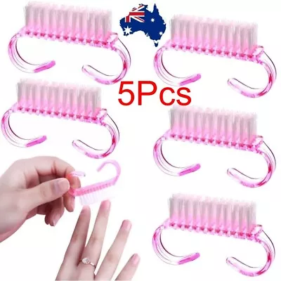 AU Plastic Handle Nail Dust Clean Cleaning Brush Manicure Pedicure File Tool • $5.99