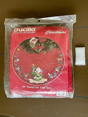 Bucilla 34” Tree Skirt #33142 Santa’s Sleigh With Extra Crystal Beads!! • $27