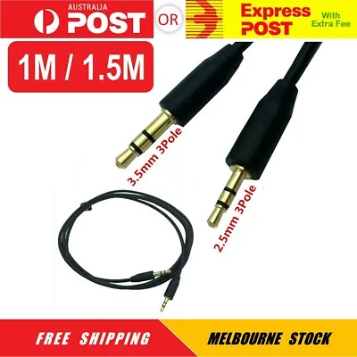 2.5mm Male 3Pole To 3.5mm Male Record Car AUX Audio Cord Headphone Connect Cable • $7.95