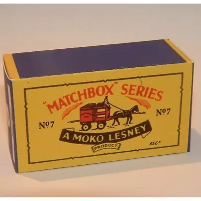 Matchbox Lesney  7a Milk Cart B Style Repro Box • $8.99