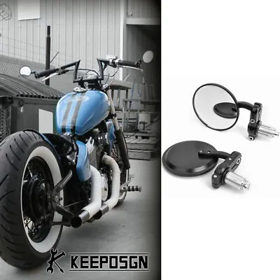 7/8  Motorcycle Bar End Mirrors For Honda Shadow VLX600 Custom Bobber VT 600 750 • $17.79