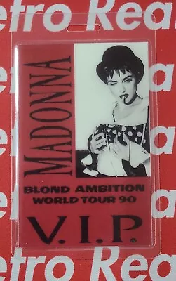 Madonna Blond Ambition VIP Backstage Pass Original 1990 Concert Tour T-Bird Band • $19.99