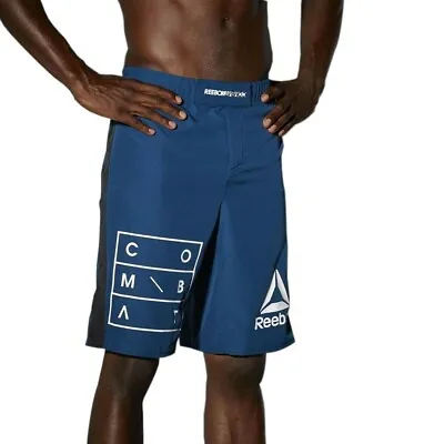 Reebok Combat UFC Men's Noble Blue Speedwick MMA Hero Training Shorts S99254 • $34.99