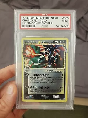 Pokémon Charizard Gold Star PSA 9 Holo Mint EX Dragon Frontiers 100/101 2006 • $9000