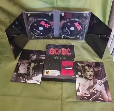 AC/DC Plug Me In 2 DVD'S Box Set Bon Scott/Brian Johnson 2007  • $20