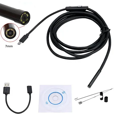 16.5FT Endoscope Borescope Inspection Video Camera For Android OTG Phone HTC M9 • $13.46