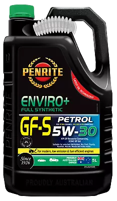 Penrite Enviro+ GF-S Full Synthetic Engine Oil 5l 5w30 EPLUSGF5005   • $72.95