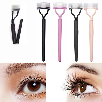 Foldable Eyelash Comb Lash Separator Mascara Lift Curl Brush Beauty Makeup Tool+ • $2.29