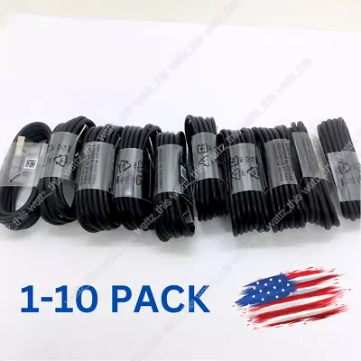 1-10 LOT USB Type C Cable Fast Charger Charging Cord For Samsung S10 S21 Android • $14.38