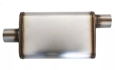 $79.50 • Buy 2.5  Inch Car Muffler Stainless Steel Exhaust Sports Center/ Offset 4 X 9 X14  