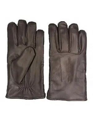 Men's GENUINE SHEEPSKIN Soft Leather Winter Gloves W/ Fleece Lining  S- 3XL • $21