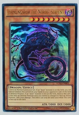 Yugioh Jormungardr The Nordic Serpent LC05-EN001 Ultra Rare Limited Edition • £0.99