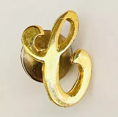 Letter C Name Pin Badge Rare Vintage Small Calligraphy Gift (R2) • $9.99