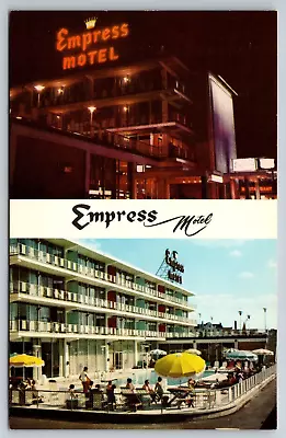 Empress Motel Oceanfront Asbury Park New Jersey NJ Pool Scene Vintage 1960s Card • $2.65