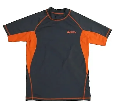 Mountain Warehouse Men's Medium Rash Vest Guard Swim Shirt UV Protection Orange • $14.95