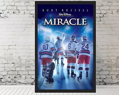 Miracle Movie Poster Kurt Russell Poster Hockey 11x17  Framed Art Trendy Poster • $33.90