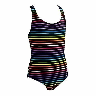 Zoggs Girls Piha Powerback One Piece Swimsuit / Swimming Costume Age 2-3 Years  • £5.99