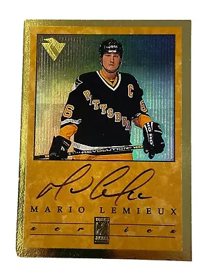 1996 DONRUSS ELITE MARIO LEMIEUX PACK CERTIFIED AUTO #060/1066 SSP RARE! 7 Of 7 • $499.99