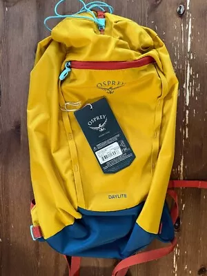 Osprey Daylite Cinch Backpack Dazzle Yellow/Venturi Blue • $69.99