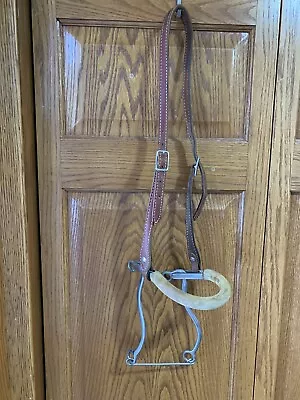 Vintage Horse Bridle Leather And Stainless Steel Bit • $38