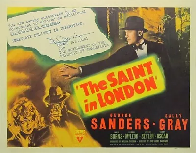 £12.50 • Buy The Saint 1940s George Sanders 5 Dvds. Copies Of Public Domain Films Discs Only
