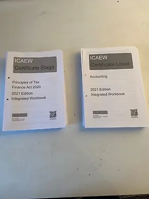 Icaew ACA Certificate Level Books • £15