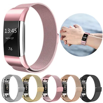 £5.20 • Buy Milan Metal Bracelet Wristband Watch Replacement Strap For Fitbit Charge 5/3/4/2