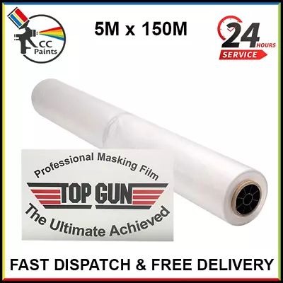 Top Gun Professional Polythene Static Masking Film 5m X 150m X 1 (Next Day) • £34.99