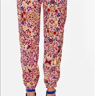 Billabong Pants Women Small /26”Flower Print Colorful Retro Harem Boho Lounge • $20