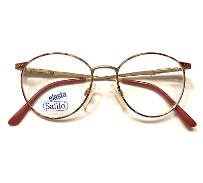 Vintage Oval 80s Safilo Kids Elasta K499 Dark PINK Gold Metal Kids Eyeglasses  • $39.99