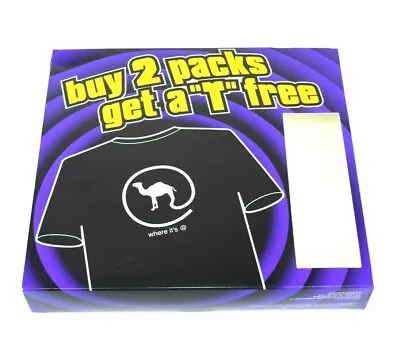 $20 • Buy Vintage 1997 Camel Cigarettes Where It's @ Black Pocket T-Shirt Size XL Mint New